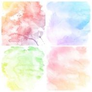 Set of Colorful water color painting background N547