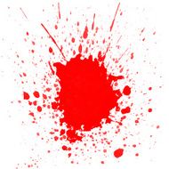watercolor splashes on white background N15
