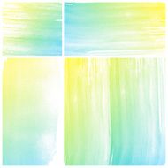 Set of Colorful water color painting background N573