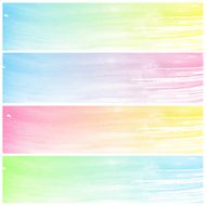 Set of Colorful water color painting background N574