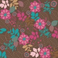 Floral background with pink flowers N2