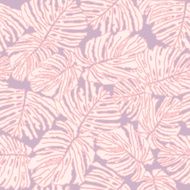 Fern Leaves Stylish Pink Decor