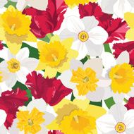Spring flowers seamless fresh background
