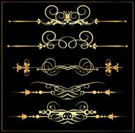 Decorative Elements Old Style - set 20