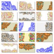 ornate floral pattern set