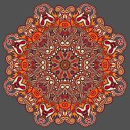 Circle lace ornament round ornamental geometric doily pattern N30
