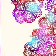 vintage ornamental template N7