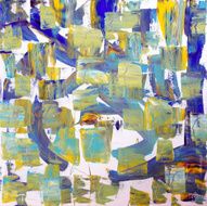 Abstract hand painted picture