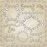Vector vintage design elements N2