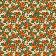 Seamless pattern with bright flowers N7
