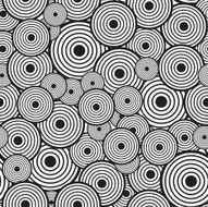 Black-and-white abstract background with circles N2