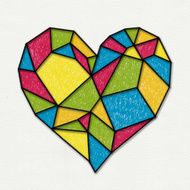 Colorful heart N5