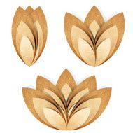 Flower origami recycled paper craft N6