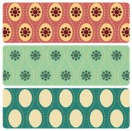 Seamless retro pattern set N3