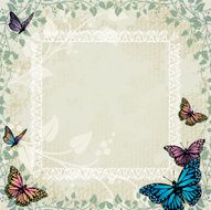 Butterflies Scrapbook Background