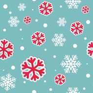 Abstract Christmas seamless background with snowflakes N5