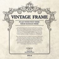 Vintage Frame Vector Illustration N5