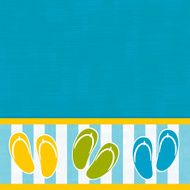 Flip flops on a pool