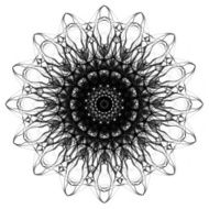 Mandala Decorative hand drawn lace pattern N41