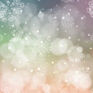New year blur background with snowflakes N5