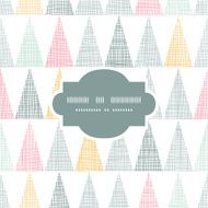 Abstract textile colorful textured triangles frame seamless pattern background N2