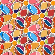 Seamless pattern with flowers N120