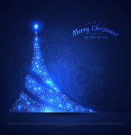 Xmas tree glowing background N3