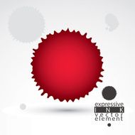 Vector colorful ink splash dirty graphic art element scanned