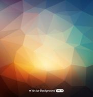 Abstract colorful polygonal background N15