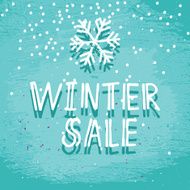 Winter sale blue frosty card N2