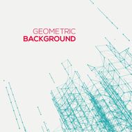 Abstract connect geometric background