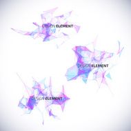 Collection abstract geometric backgrounds
