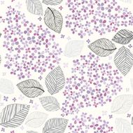 Seamless pattern with lilac flowers Vector illustration N3