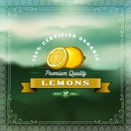 F&amp;B Labels - Lemons N4