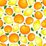 seamless pattern from lemons and oranges N2