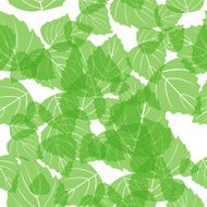 Seamless structure consisting of birch leaves