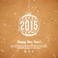 christmas and new year 2015 greeting card N2