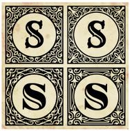 Old Paper with Decorative Letter S N2
