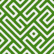 Seamless green glitter maze pattern on white paper N2