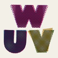 Halftone dots font dirty grunge color pixels print texture N5