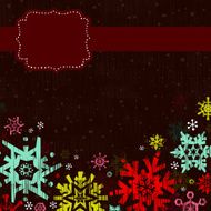 Colorful Holiday Background with Frame
