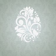 Easter egg floral background Modern card for invitation N2