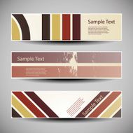 Banner or Header Designs with Abstract Patterns