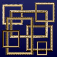 frames for photos and pictures of golden color N2