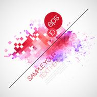 Modern vector background with watercolor blot N3