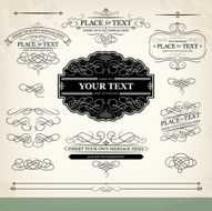 vintage frames and design elements N69