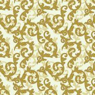 Golden baroque pattern N2