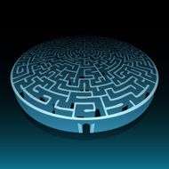 vector round labyrinth