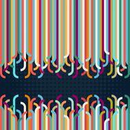 curling colorful stripes N2
