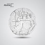 Circuit board planet eps 10 N7